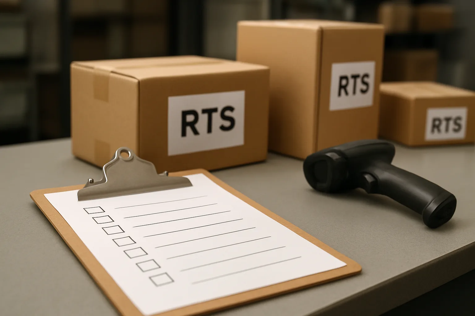 Checklist for return-to-sender batching and carrier handoff documentation.